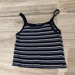 Brandy Melville Navy and White Striped Camisole